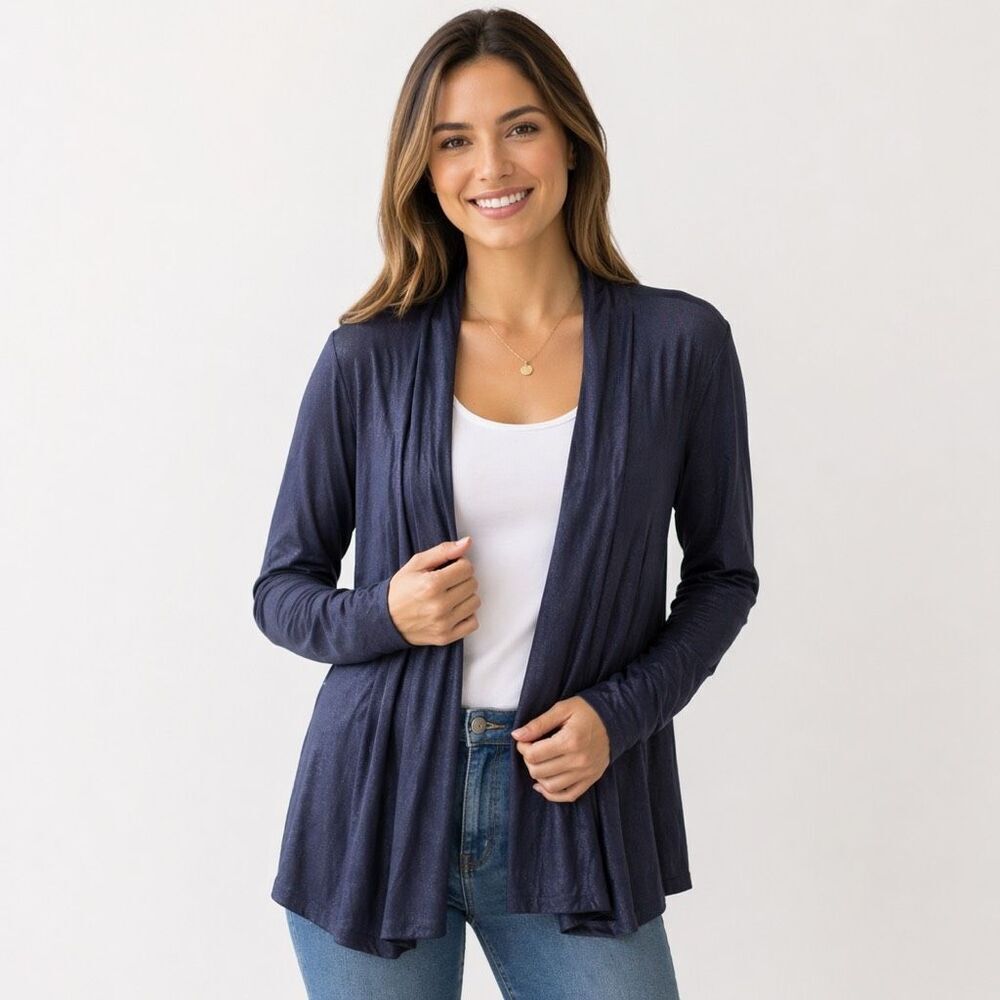 Purotatto Open Cardigan Size XL in Blue